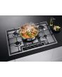 Aeg HGB75420YM 74Cm Gas Hob - Stainless Steel