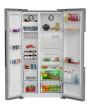 Beko ASP342NDVPX Beko Harvestfresh™ Asp342ndvpx American Fridge Freezer - Stainless Steel - E Rated