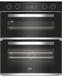 Beko bPRO 500 BBXTF25300X Built Under Electric Double Oven - Black 