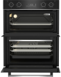 Beko bPRO 500 BBXTF25300X Built Under Electric Double Oven - Black 