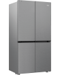 Beko GN446224VPS Frost Free American Fridge Freezer - Stainless Steel Effect 