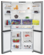 Beko GN446224VPS Frost Free American Fridge Freezer - Stainless Steel Effect 
