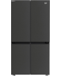 Beko GN446224VPZ Frost Free American Fridge Freezer - Black Steel 