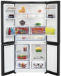Beko GN446224VPZ Frost Free American Fridge Freezer - Black Steel 