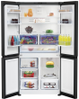 Beko GN446224VPZ Frost Free American Fridge Freezer - Black Steel 