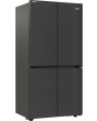 Beko GN446224VPZ Frost Free American Fridge Freezer - Black Steel 
