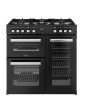 Belling 444411793 COOKCENTRE 90DF BLK 444411793 Belling Cookcentre 90Df 90Cm Dual Fuel Range Cooker 