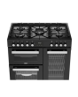 Belling 444411793 COOKCENTRE 90DF BLK 444411793 Belling Cookcentre 90Df 90Cm Dual Fuel Range Cooker 