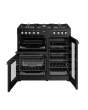 Belling 444411793 COOKCENTRE 90DF BLK 444411793 Belling Cookcentre 90Df 90Cm Dual Fuel Range Cooker 