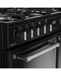 Belling 444411820 FARMHOUSE 90DF BLK Farmhouse 90DF 90cm wide Dual Fuel Range Cooker with Gas Hob -