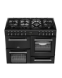 Belling 444411829 FARMHOUSE 100DF BLK 444411829 Farmhouse 100Df 100Cm Dual Fuel Range Cooker - Black