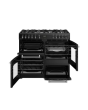 Belling 444411829 FARMHOUSE 100DF BLK 444411829 Farmhouse 100Df 100Cm Dual Fuel Range Cooker - Black