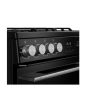 Belling 444412048 FSA VISION 60DF BSS 444412048 60Cm Dual Fuel Double Oven In Black With Stainess Ha