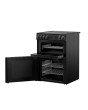 Belling 444412049 FSA VISION 60E BLK 444412049 60Cm Double Oven With Ceramic Hob
