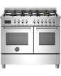 Bertazzoni PRO106L2EXT Professional Series PRO106L2EXT 100cm wide Dual Fuel Range Cooker with Gas Ho