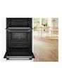 Bosch MBA578BS7B Bosch Series 6 Mba578bs7b Built In Electric Double Oven With Pyrolytic Cleaning - S