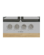 Bosch PGP6B5K90 Bosch Series 4 Pgp6b5k90 58Cm Gas Hob - Stainless Steel