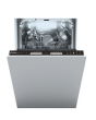 Candy CDIH 2L952-80 Integrated Slimline Dishwasher - Black Control Panel With Fixed Door Fixing Kit