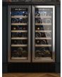 Cata UBSSWC60DD 60Cm Wide 32 Bottle Double Door Wine Cooler - Stainless Steel