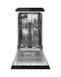 Cda SCD4509 Integrated Slimline Dishwasher - Black Control Panel with Fixed Kit