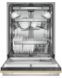 Fisher & Paykel Series 9 DW60UT4HI2 Wifi Connected Fully Integrated Standard Dishwasher - Silver Control Panel 