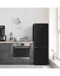 Fridgemaster MC50165EB Compact 143cm High 60/40 Fridge Freezer - Black 