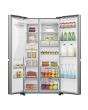 Hisense Pureflat Infinite RS818N4TIC Wifi Connected Non-Plumbed Total No Frost American Fridge Freezer - Stainless Steel 