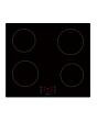 IKON IK60IND 60cm 4 Zone Induction Hob - Black Glass