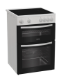 Indesit ITE6VMW 60Cm Wide Single Oven Electric Cooker With Ceramic Hob