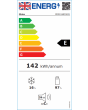 Midea MDRD168FGE01 Midea Mdrd168fge01 Undercounter Fridge With Ice Box Freestanding 113L White