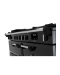 Rangemaster Classic CL100DFPGBL/CM1 100cm wide Dual Fuel Range Cooker with Gas Hob - Black / Chrome