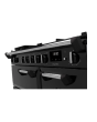 Rangemaster Classic CL90DFPGBL/CM1 90cm wide Dual Fuel Range Cooker with Gas Hob - Black / Chrome
