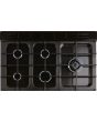 Rangemaster Classic Deluxe 100 Dual Fuel CLDL100DFPGBL/AB1 100cm wide Dual Fuel Range Cooker with Gas Hob - Black / Antique Brass