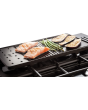 Rangemaster Classic Deluxe 100 Dual Fuel CLDL100DFPGBL/AB1 100cm wide Dual Fuel Range Cooker with Gas Hob - Black / Antique Brass
