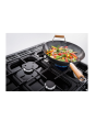 Rangemaster Classic Deluxe CLDL90DFPCBL/CM1 90cm wide Dual Fuel Range Cooker with Gas Hob - Charcoal Black / Chrome