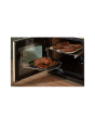 Rangemaster Classic Deluxe CLDL90DFPCBL/CM1 90cm wide Dual Fuel Range Cooker with Gas Hob - Charcoal Black / Chrome