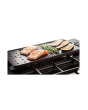 Rangemaster Classic Deluxe CLDL90DFPCBL/CM1 90cm wide Dual Fuel Range Cooker with Gas Hob - Charcoal Black / Chrome