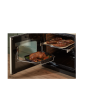 Rangemaster Classic Deluxe 110 CLDLB110DFPGBL/AB1 110cm wide Dual Fuel Range Cooker with Gas Hob - Black / Antique Brass