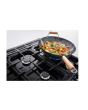Rangemaster Classic Deluxe 110 CLDLB110DFPGBL/AB1 110cm wide Dual Fuel Range Cooker with Gas Hob - Black / Antique Brass