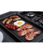 Rangemaster Classic Deluxe CLDLB110DFPSLT/CM1 110cm wide Dual Fuel Range Cooker with Gas Hob - Slate / Chrome