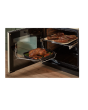 Rangemaster Classic Deluxe 110 CLDLO110DFPCBL/AB1 110cm wide Dual Fuel Range Cooker with Gas Hob - Charcoal Black / Antique Brass