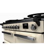 Rangemaster Estel Deluxe ESDL100DFPPCR/CM1 100cm wide Dual Fuel Range Cooker with Gas Hob - Cream / Brass