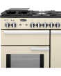 Rangemaster Professional Plus PROP100DFFCR/C 100cm wide Dual Fuel Range Cooker with Gas Hob - Cream