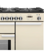 Rangemaster Professional Plus PROP100DFFCR/C 100cm wide Dual Fuel Range Cooker with Gas Hob - Cream