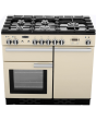 Rangemaster Professional Plus PROP100DFFCR/C 100cm wide Dual Fuel Range Cooker with Gas Hob - Cream