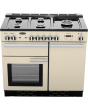 Rangemaster Professional Plus PROP100DFFCR/C 100cm wide Dual Fuel Range Cooker with Gas Hob - Cream