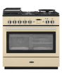 Rangemaster Professional Plus FX PROP90FXDFFCR/C 90cm wide Dual Fuel Range Cooker with Gas Hob - Cream / Chrome