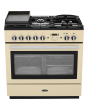 Rangemaster Professional Plus FX PROP90FXDFFCR/C 90cm wide Dual Fuel Range Cooker with Gas Hob - Cream / Chrome