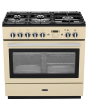 Rangemaster Professional Plus FX PROP90FXDFFCR/C 90cm wide Dual Fuel Range Cooker with Gas Hob - Cream / Chrome