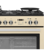 Rangemaster Professional Plus FX PROP90FXDFFCR/C 90cm wide Dual Fuel Range Cooker with Gas Hob - Cream / Chrome